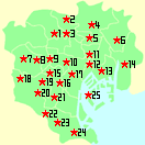東京23区内カフェマップ