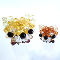 4mm acrylic beads and 3mm acrylick beads