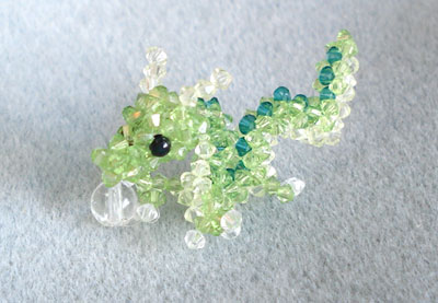 Dragon of acrylic beads